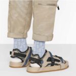 Dior Women Shoes Dior Atlas Sandal Beige Black Dior Oblique Jacquard Beige Suede - Image 12