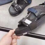 Dior Women Shoes Dior Atlas Sandal Beige Black Dior Oblique Jacquard Black Suede - Imagen 10