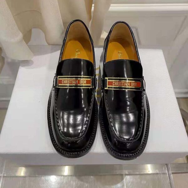 Dior Women Shoes Dior Code Loafer Black Brushed Calfskin (12)