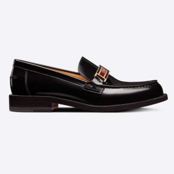 Dior Women Shoes Dior Code Loafer Black Brushed Calfskin