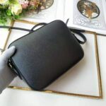 Gucci Women Gucci Horsebit 1955 Small Shoulder Bag Black Textured Leather – Image 8