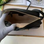 Gucci Women Gucci Horsebit 1955 Small Shoulder Bag Black Textured Leather – Image 10