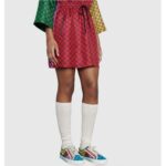 Gucci GG Unisex Gucci Tennis 1977 GG Multicolor Sneaker Green and Blue GG Canvas - Image 11