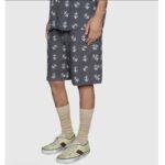 Gucci GG Unisex Gucci Tennis 1977 Sneaker Butter Cotton Green and Red Web - Imagen 11