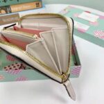 Gucci Unisex Gucci Les Pommes Zip Around Wallet Beige Brown Ebony GG Supreme Canvas - Image 10