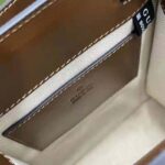 Gucci Unisex Mini Tote Bag with Interlocking G Beige and Ebony GG Supreme Canvas - Image 12