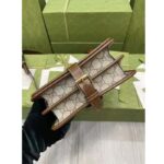 Gucci Unisex Shoulder Bag with Interlocking G Beige and Ebony GG Supreme Canvas - Image 10