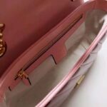 Gucci Women GG Marmont Small Shoulder Bag Dark Red Diagonal Matelassé Leather - Bild 8