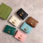 Gucci Women Gucci Diana Card Case Wallet Double G Black Leather - Image 9