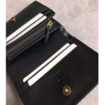 Gucci Women Gucci Diana Card Case Wallet Double G Black Leather - Image 8
