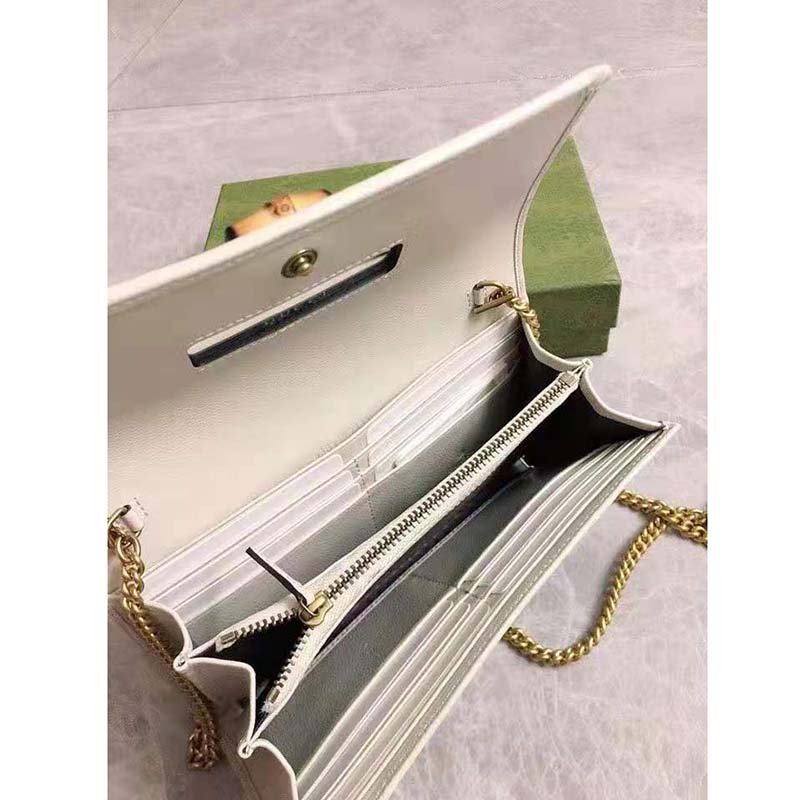 GUCCI Diana Chain Wallet With Bamboo, CRIS&COCO