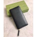 Gucci Women Gucci Diana Continental Wallet Double G Black Leather Bamboo Detail - Bild 3