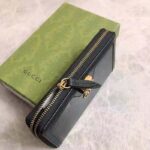Gucci Women Gucci Diana Continental Wallet Double G Black Leather Bamboo Detail - Bild 6