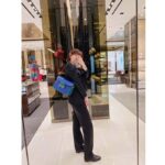 Gucci Women Gucci Horsebit 1955 Small Shoulder Bag Blue Leather - Image 13