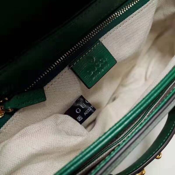 Gucci Women Gucci Horsebit 1955 Small Shoulder Bag Bright Green Leather (3)
