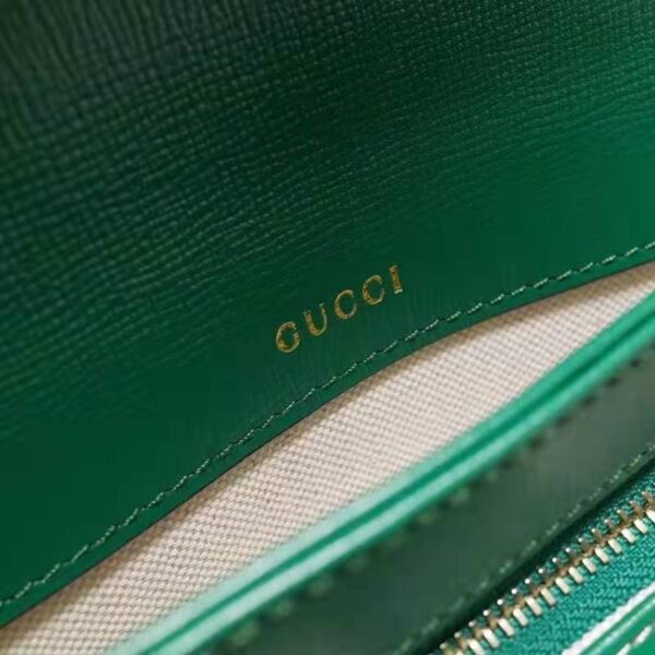 Gucci Women Gucci Horsebit 1955 Small Shoulder Bag Bright Green Leather (4)