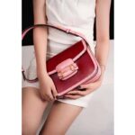 Gucci Women Gucci Horsebit 1955 Small Shoulder Bag Dark Red Leather - Imagen 11