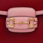 Gucci Women Gucci Horsebit 1955 Small Shoulder Bag Dark Red Leather - Imagen 9