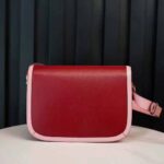 Gucci Women Gucci Horsebit 1955 Small Shoulder Bag Dark Red Leather - Imagen 5