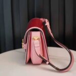 Gucci Women Gucci Horsebit 1955 Small Shoulder Bag Dark Red Leather - Imagen 6
