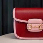 Gucci Women Gucci Horsebit 1955 Small Shoulder Bag Dark Red Leather - Imagen 7