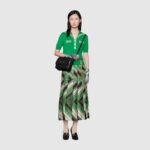 Gucci Women Gucci Horsebit 1955 Small Shoulder Bag Black Textured Leather – Image 11