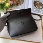 Gucci Women Gucci Horsebit 1955 Small Shoulder Bag Black Textured Leather – Image 9