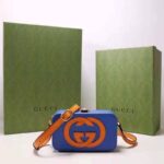 Gucci Women Interlocking G Mini Bag Blue and Orange Leather Interlocking G - Image 2
