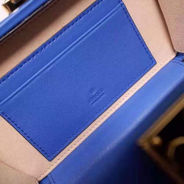 Gucci Women Interlocking G Mini Bag Blue and Orange Leather Interlocking G (7)