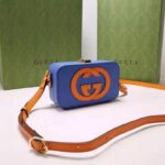 Gucci Women Interlocking G Mini Bag Blue and Orange Leather Interlocking G - Image 5