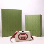 Gucci Women Interlocking G Mini Bag White and Red Leather Interlocking G - immagine 2
