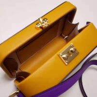 Gucci Women Interlocking G Mini Bag Yellow and Purple Leather Interlocking G
