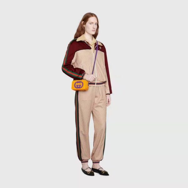 Gucci Women Interlocking G Mini Bag Yellow and Purple Leather Interlocking G (3)