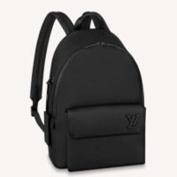 Louis Vuitton LV Unisex Aerogram Backpack Black Grained Calf Cowhide Leather