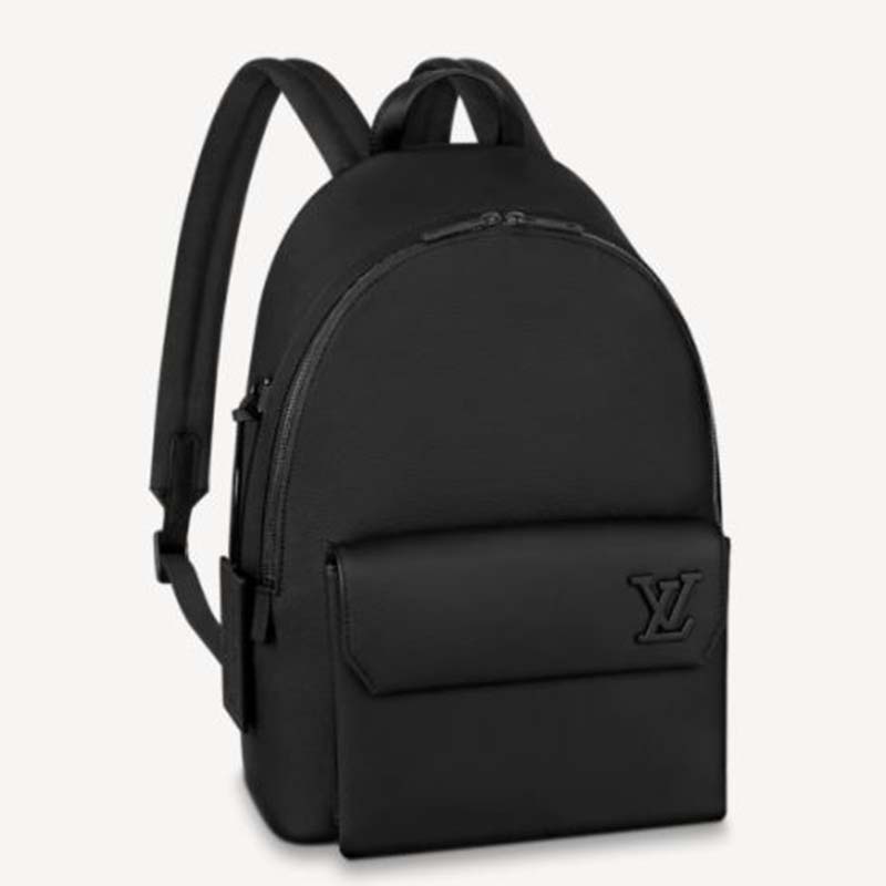 LOUIS VUITTON Aerogram Fastline Backpack Leather Black M21367 Purse 90195862