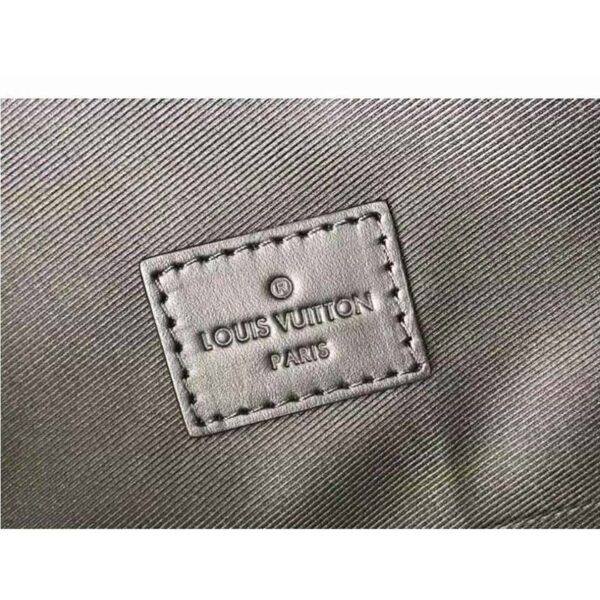 Louis Vuitton LV Unisex Aerogram Backpack Black Grained Calf Cowhide Leather (10)