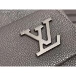 Louis Vuitton LV Unisex Aerogram Backpack Black Grained Calf Cowhide Leather – Image 5