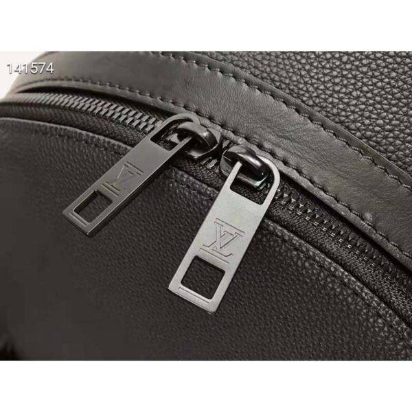 Louis Vuitton LV Unisex Aerogram Backpack Black Grained Calf Cowhide Leather (7)