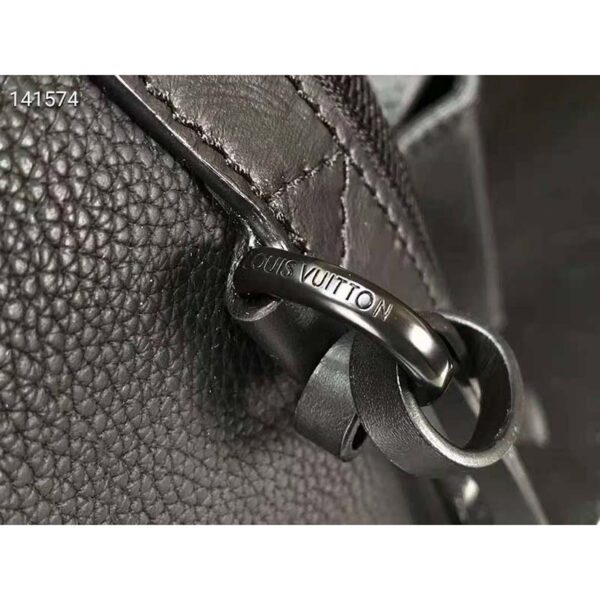 Louis Vuitton LV Unisex Aerogram Backpack Black Grained Calf Cowhide Leather (8)