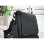 Louis Vuitton LV Unisex Aerogram Messenger Black Grained Calf Cowhide Leather - immagine 2