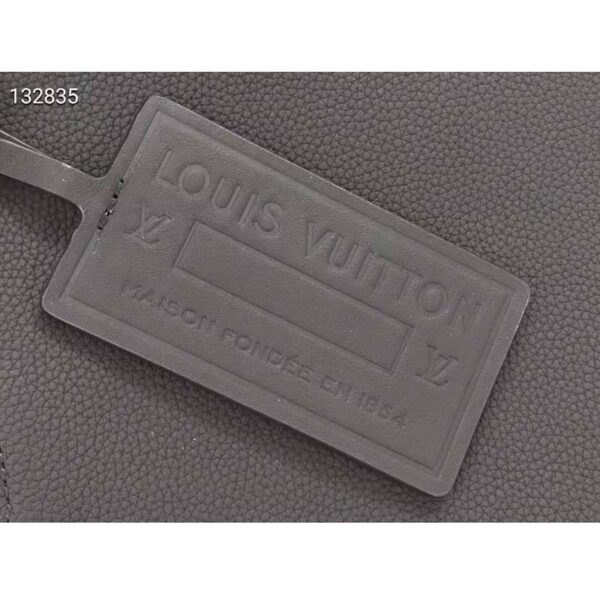 Louis Vuitton LV Unisex Aerogram Messenger Black Grained Calf Cowhide Leather (5)