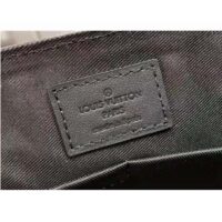 Louis Vuitton LV Unisex Aerogram Messenger Black Grained Calf Cowhide Leather