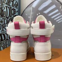 Louis Vuitton LV Unisex Boombox Sneaker Boot Fuchsia Mix of Materials Rubber Outsole