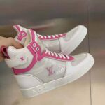 Louis Vuitton LV Unisex Boombox Sneaker Boot Fuchsia Mix of Materials Rubber Outsole - immagine 9