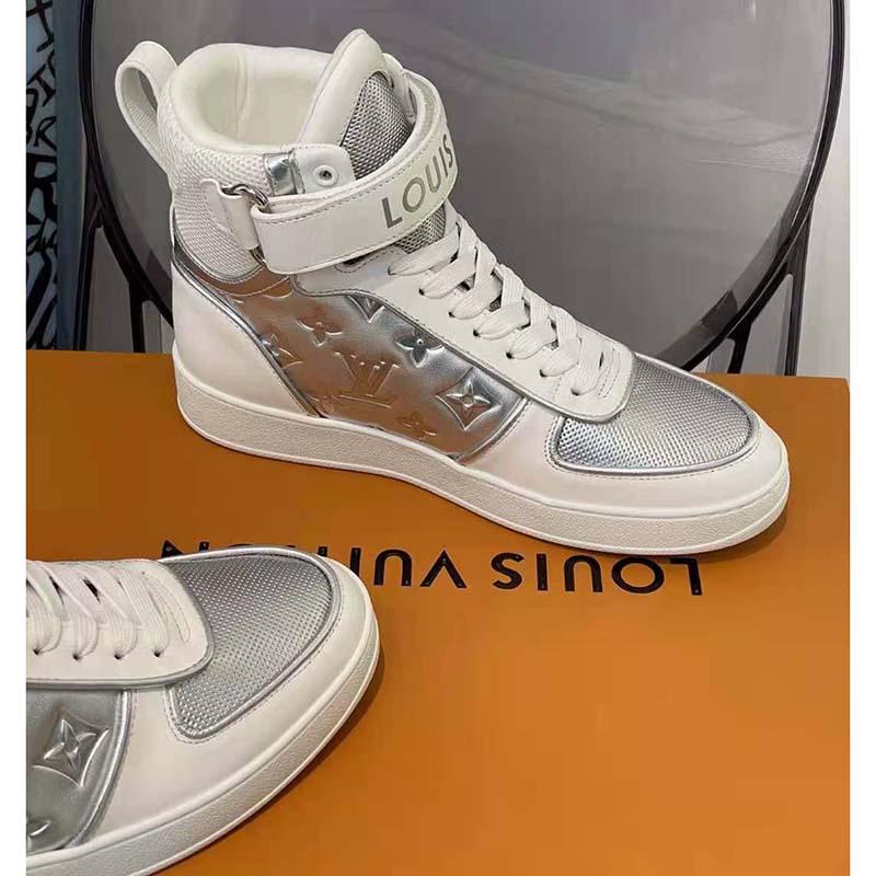Louis Vuitton Silver Monogram Leather Velcro Strap Low Top Sneakers Size 40  Louis Vuitton | The Luxury Closet