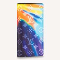 Louis Vuitton LV Unisex Brazza Wallet Monogram Sunset Coated Canvas Cowhide Leather