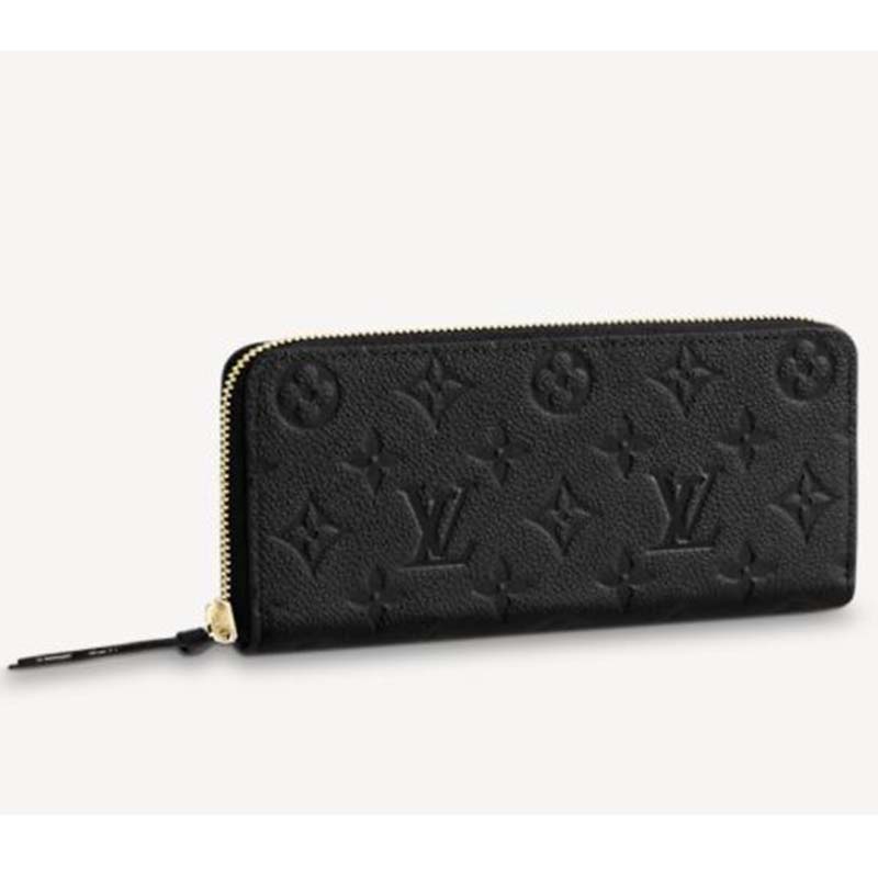 Louis Vuitton Black Monogram Empreinte Coin Purse Golden Leather Pony-style  calfskin ref.140436 - Joli Closet