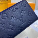 Louis Vuitton LV Unisex Clémence Wallet Marine Rouge Monogram Empreinte Embossed Supple Grained Cowhide - Image 9