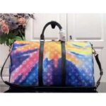 Louis Vuitton LV Unisex Keepall Bandoulière 50 Monogram Sunset Coated Canvas – Image 2