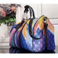 Louis Vuitton LV Unisex Keepall Bandoulière 50 Monogram Sunset Coated Canvas